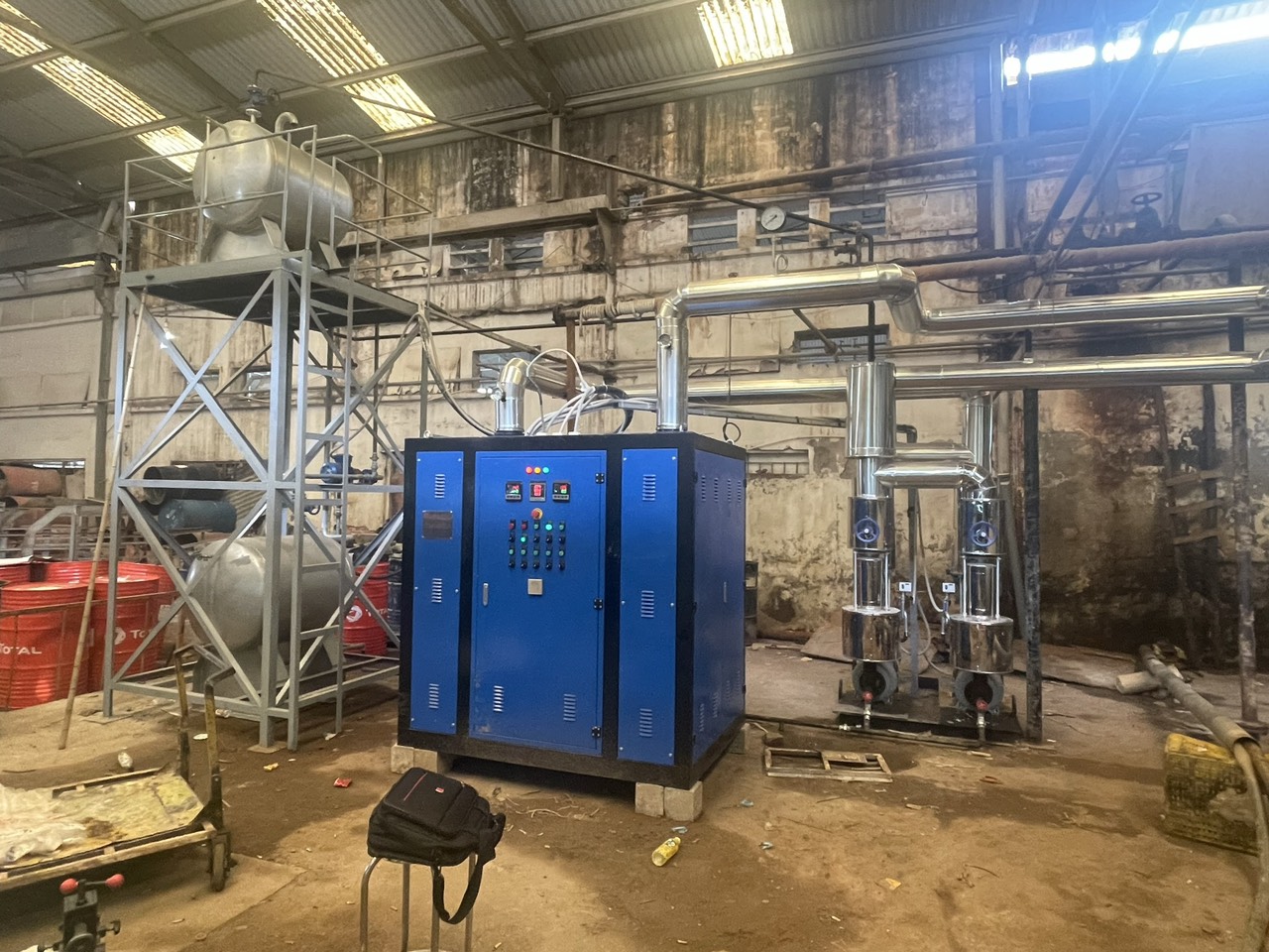 Lò dầu truyền nhiệt và hệ thống sấy